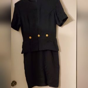 Tailored Classic Look Navy Blue Dress For Interview 2 Office 2 Wedding 2 Evening